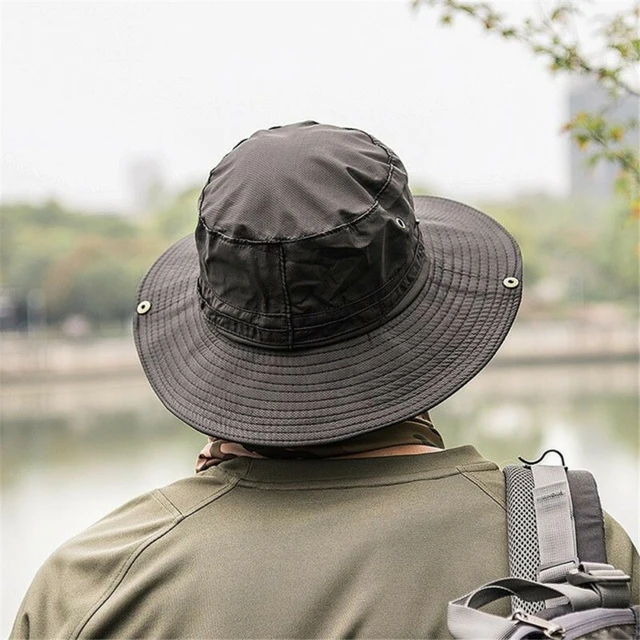 Boonie Bucket Hat Cap Fishing Hunting Safari Summer Men Sun Hat
