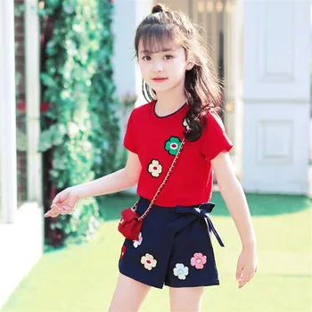 

Cute Print T-Shrit+Pant 2Pcs Baby Girls Suits Brief Cotton Girls Clothes 2018 New Arrival Fashion Girls Clothing Sets