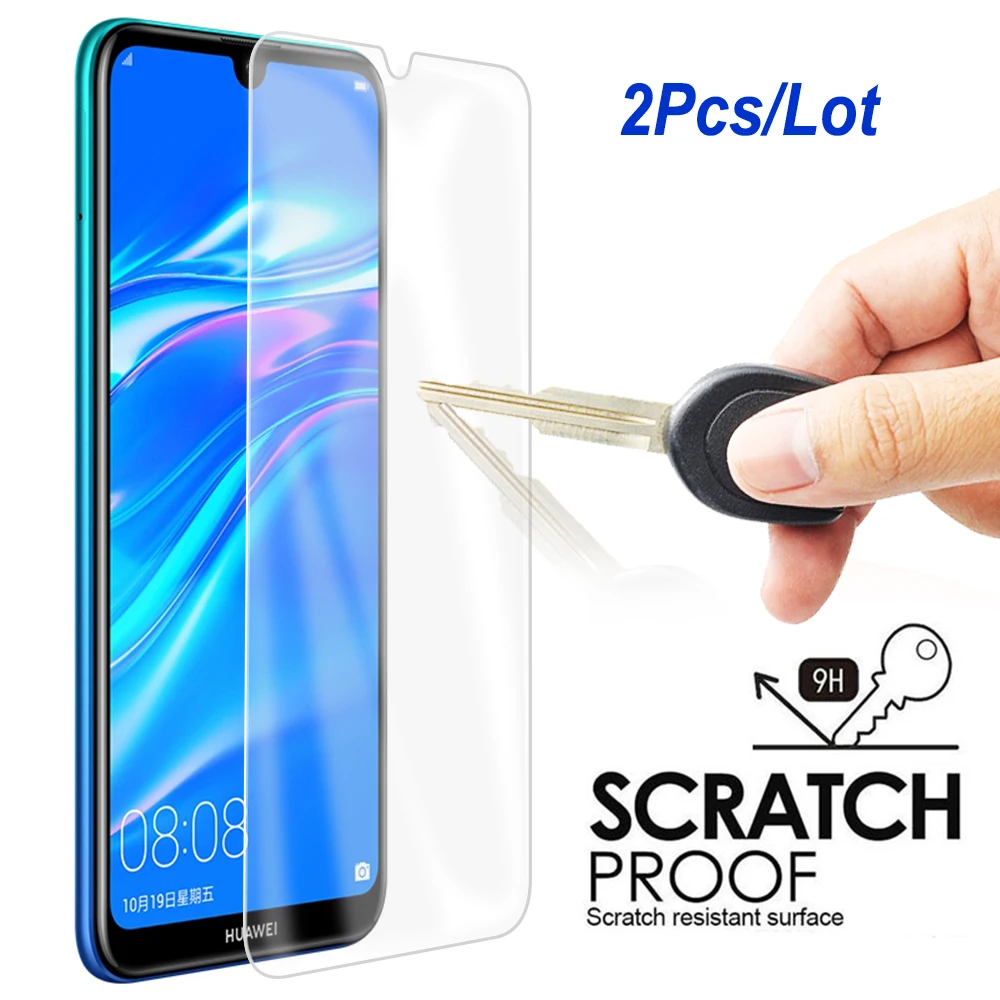 

2Pcs Tempered Glass For Huawei Y7 Prime Y6 Pro Y9 Y5 2019 Clear Glass For Huawei Y7 Y6 Prime Y9 Y5 Y6 2018 Screen Protect Cover