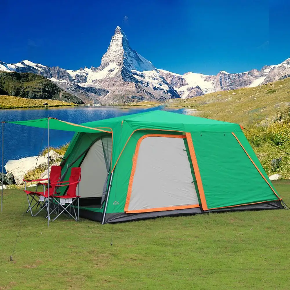 Aliexpress.com : Buy Outdoor 4 8 people big space family tent double ...