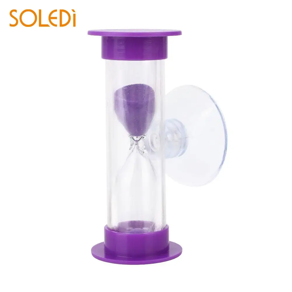 Красочные песочные часы с присоской домашний Удобный Таймер для душа Ванная комната практичные песочные часы аксессуары - Цвет: purple