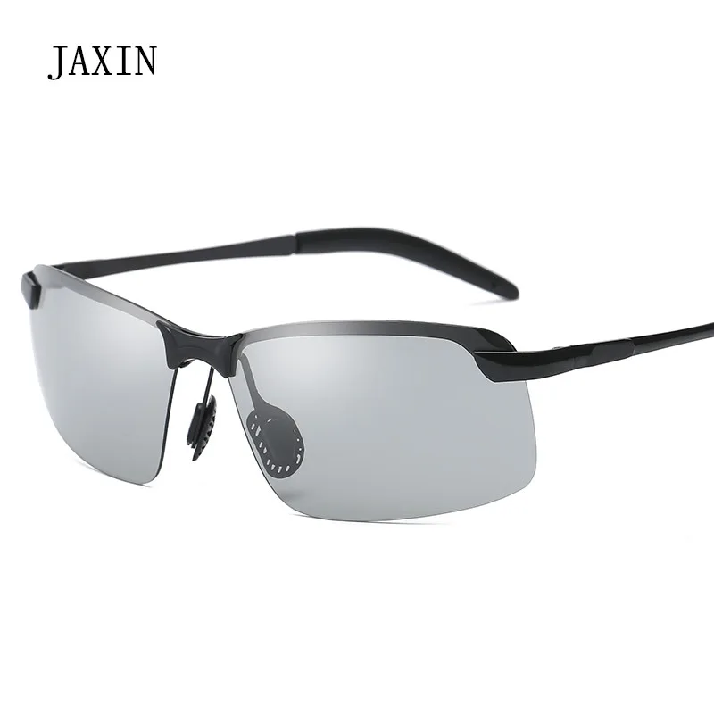 

JAXIN New Trend Sunglasses Men personality pull wind cool Sun Glasses Mr. outdoor polarized color goggles UV400 zonnebril heren