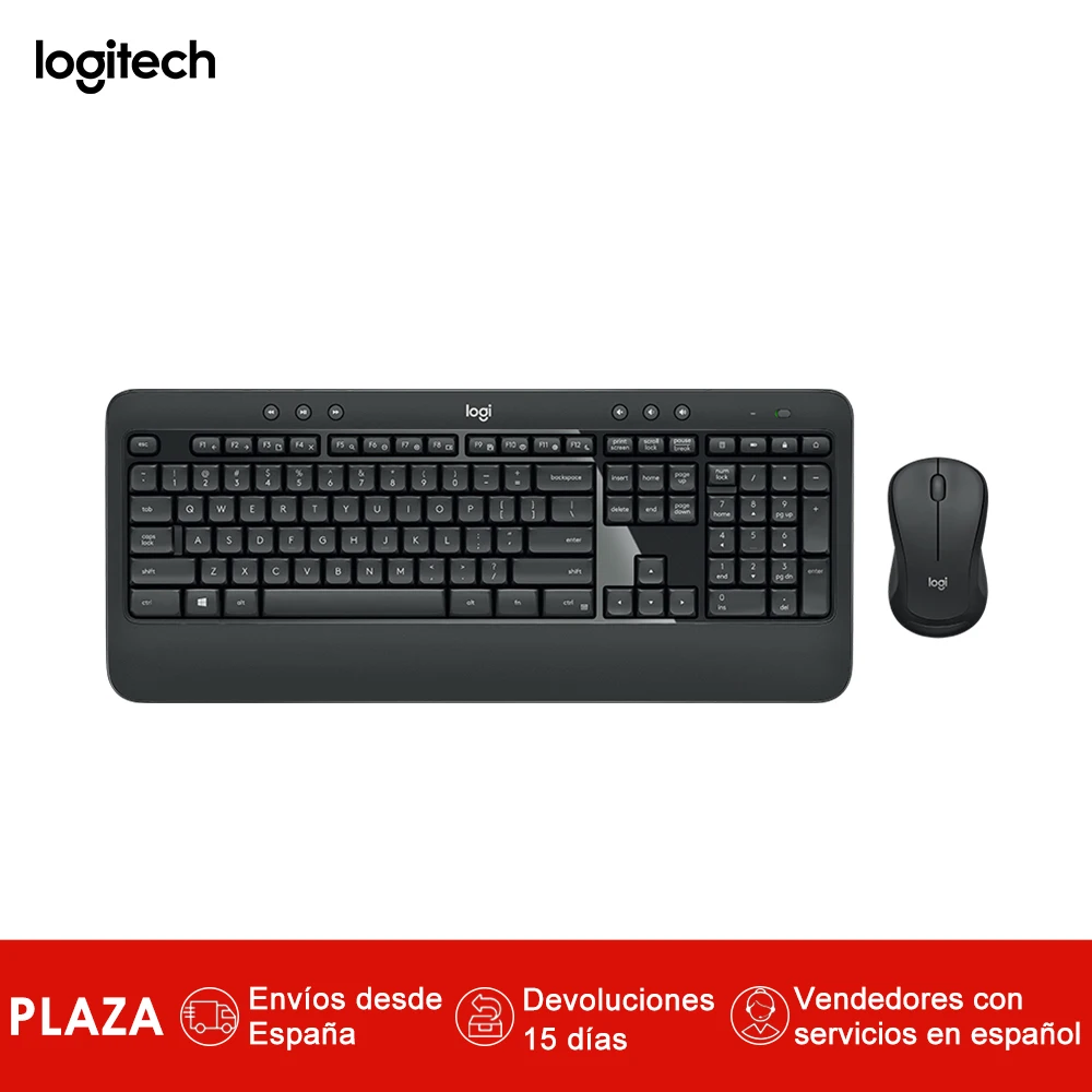 

Logitech MK540 avanzada estandar inalambrico de RF inalambrico QWERTY negro blanco raton
