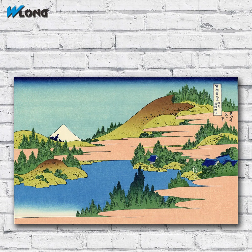 Большая картина маслом Mount Fuji от Hokusai L-28 настенная Картина на холсте картины для