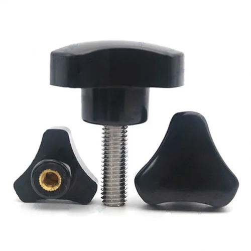 BOL-52725 2pcs M5 Three Stars Hand Screw Handle Rubber Head Bolt Triangle Arc Knob 304 Stainless Steel Screws 10mm-60mm Length- Dims: M5x60mm BOL-52725 2pcs M5 Three Stars Hand Screw Handle Rubber Head Bolt Triangle Arc Knob 304 Stainless Steel Screws 10mm-60mm Length- Dims: M5x60mm