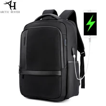 

ARCTIC HUNTER Brand Men Backpack External USB Charging 15.6 inch Laptop Backpack Waterproof Casual College Student Computer Bag
