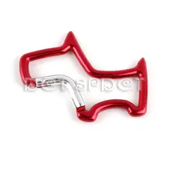 Бесплатная доставка крючок карабина красный Скотти собака форма гольф брелок для ключей клип скалолазание горный туризм оснастки крюк