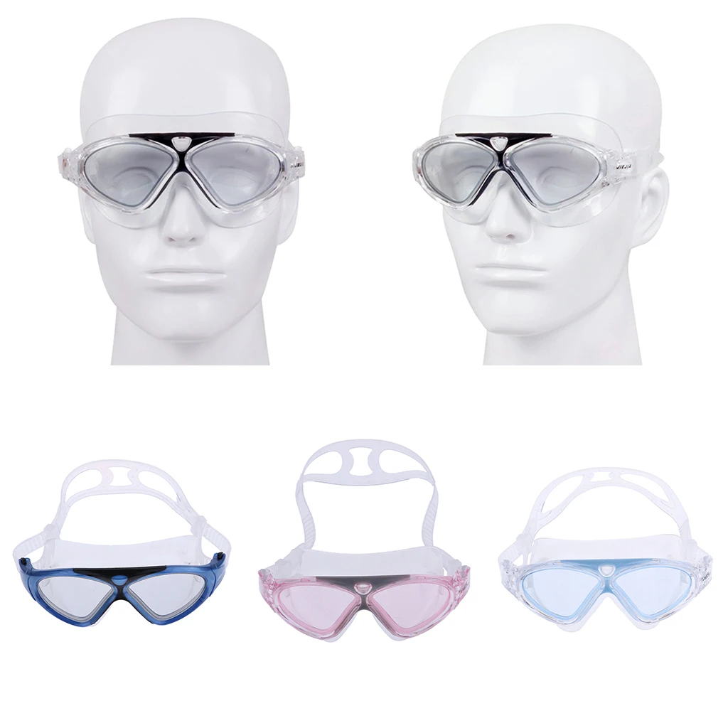 Silicone Swimming Goggles Anti-fog Diving Goggles Lightweight Swimming Glasses UV Protection Water Sport Eye Protection Gear