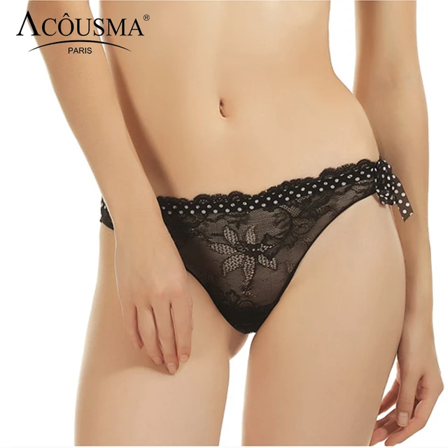 BALALOUM Women Summer Ultrathin Sexy G-String T Back Thongs Lace Panties  Underwear Female Lingerie High Quality 9Colors Optional - AliExpress