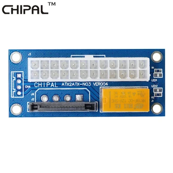 

CHIPAL 10pcs ADD2PSU ATX Dual PSU Card 15Pin SATA to 24Pin Molex Power Supply Sync Starter Cable Adapter For ETH Bitcoin Miner