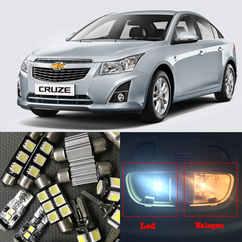 8x Автомобильный светодиодный светильник лампы для интерьера набор 2010 2015 Chevy Chevrolet