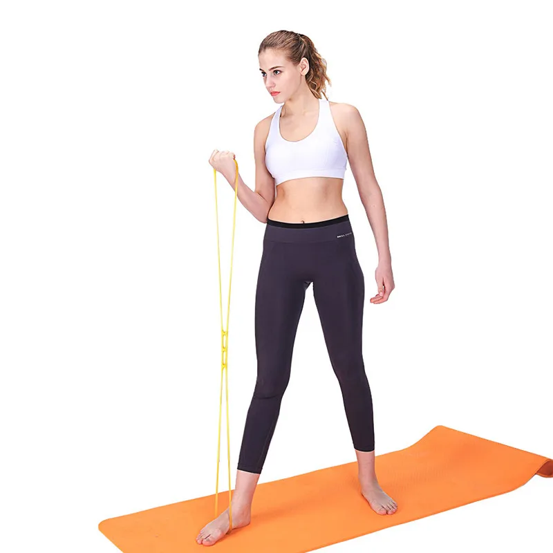 1 шт. Силиконовые Йога Drawstring груди Expander силиконовые для фитнеса Эластичный Drawcord похудения для похудения оборудование упражнений