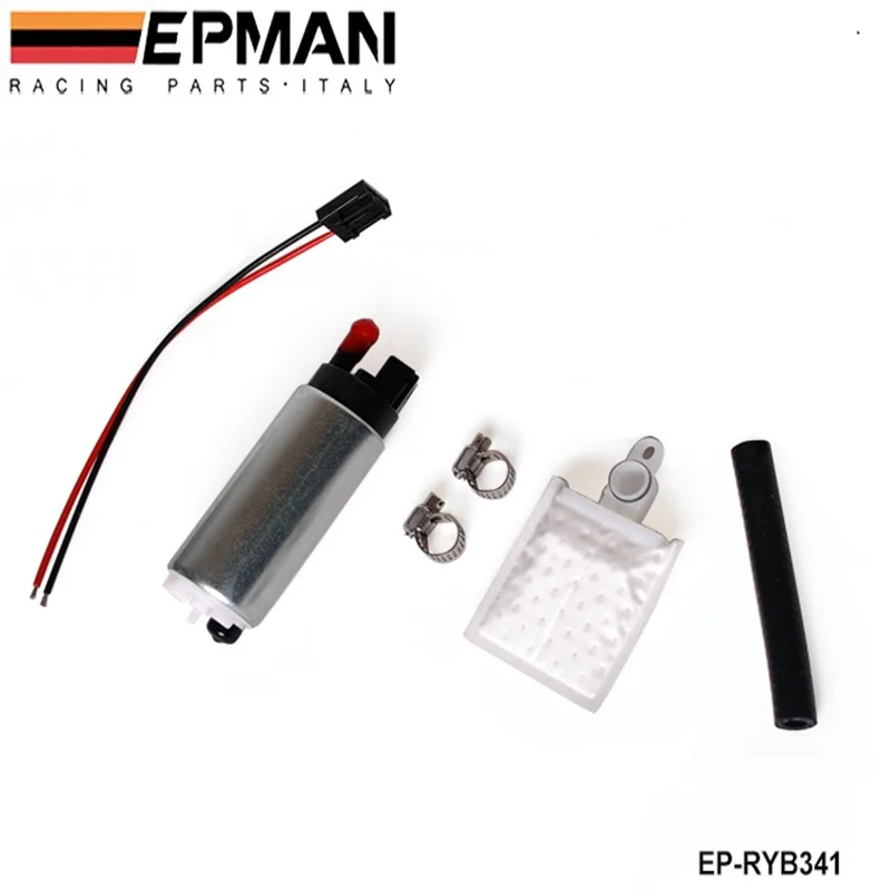 beler 255LPH High Pressure Flow Electric Intank Fuel Pump Install Kit Walbro GSS342