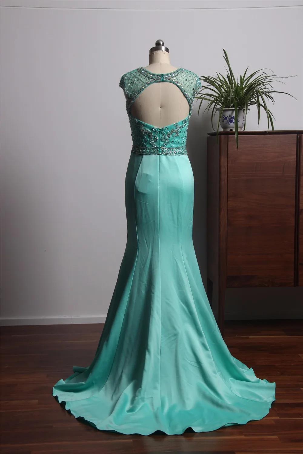 Vestido de gala дизайн светло-зеленые платья на выпускной Длинные Бисероплетение Пояс Русалка вечерние деловые платья