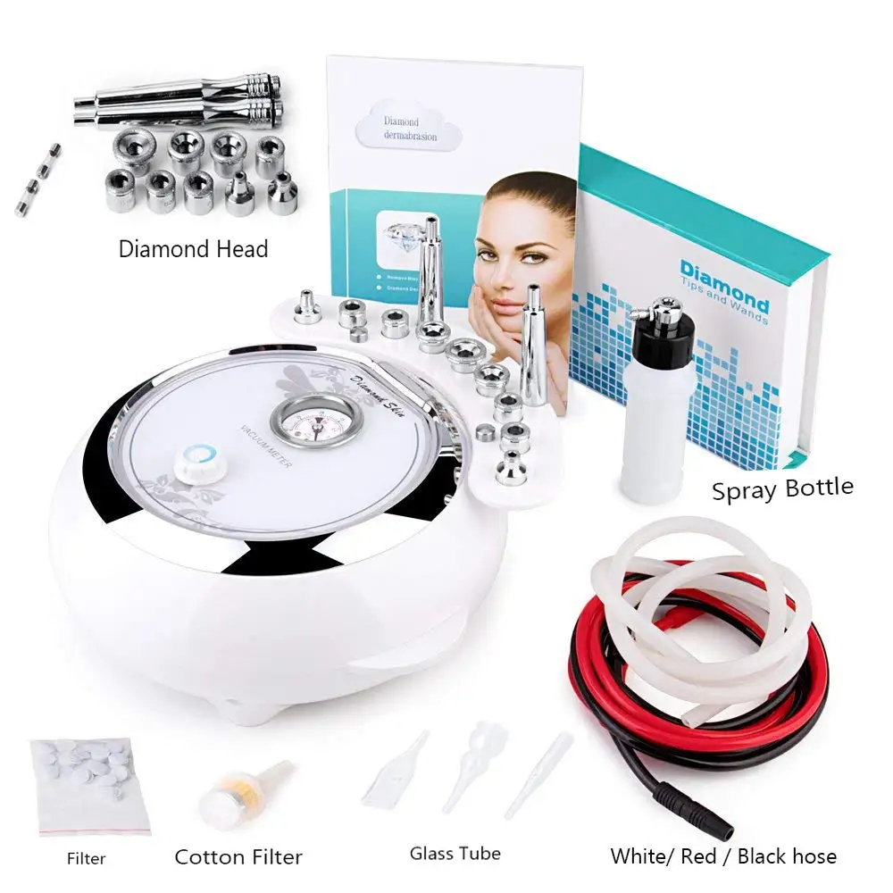

3 in 1 Diamond Microdermabrasion Machine Big Suction Facial Peeling Care Salon Equipment Vacuum Spray For Personal Home Use