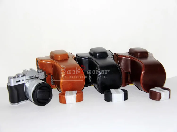 Цифровой Камера мешок Съемный ремень Вышивка Крестом Пакет xt-10 Винтаж PU Камера сумка для Fujifilm Fuji xt-10 18-55 мм 16 -50 мм объектив
