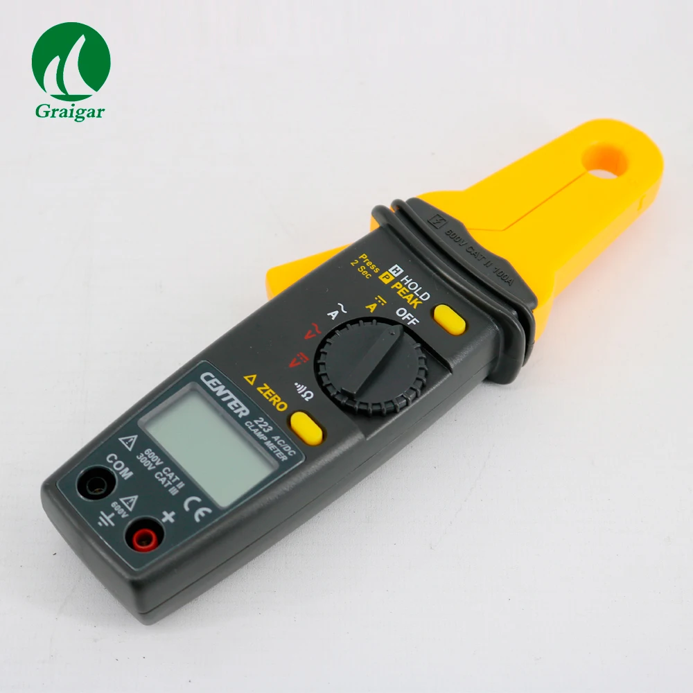 

Mini Clamp Meter AC Clamp Meter CENTER-223 Measuring Range 20A~600A