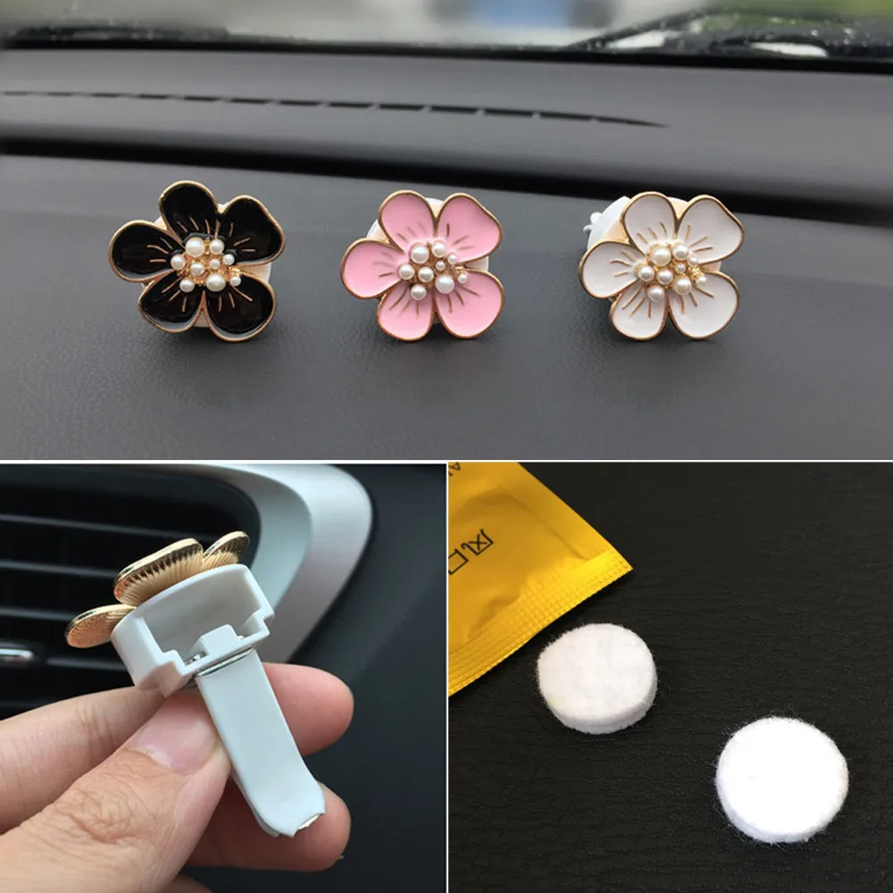 

Car Multiflora Flower Air Outlet Fragrant Perfume Clip Air Freshener Diffuser For Essential Oils Diffuser Fragrance Car-styling