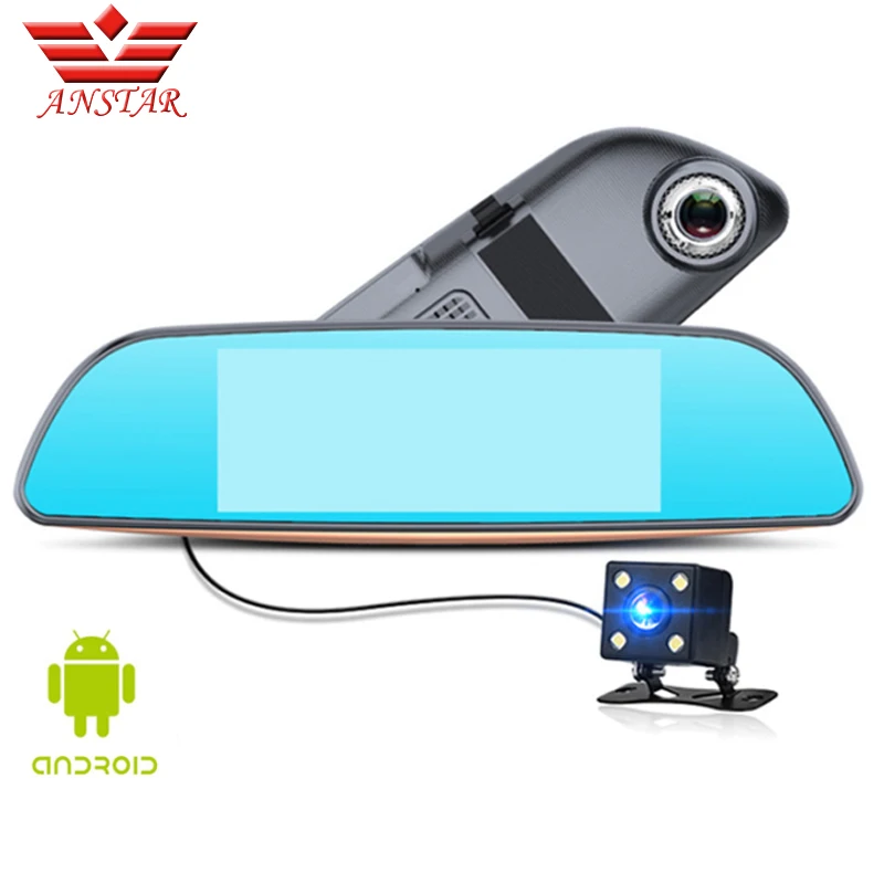 ANSTAR 3g Автомобильный DVR камера Dash Cam 6 86 &quotвидео заднего вида зеркало двойной