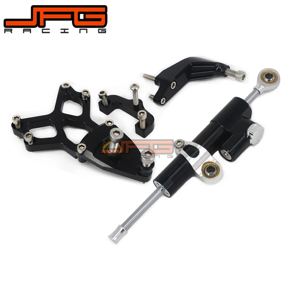 

CNC Steering Damper Stabilizer Linear Reversed Safety Control & Adapter Bracket For CBR1000 RR CBR1000RR 08 09 2010 11 12 13 14