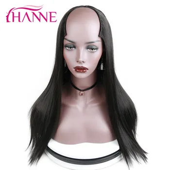 

HANNE U Part 7 Clips In Long Straight Hair Synthetic Women Wig Pure or Ombre Brown/Blue/Blonde/Grey/Black Cosplay Classic Wigs