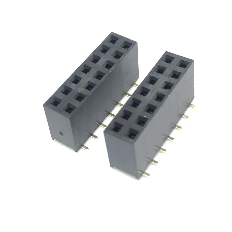 10pcs 2x7 P 14 Pin 2.0 mm Pin Header Female Dual row SMT PCB surface Mount SMD reflow solderable in bulk Rohs Lead Free