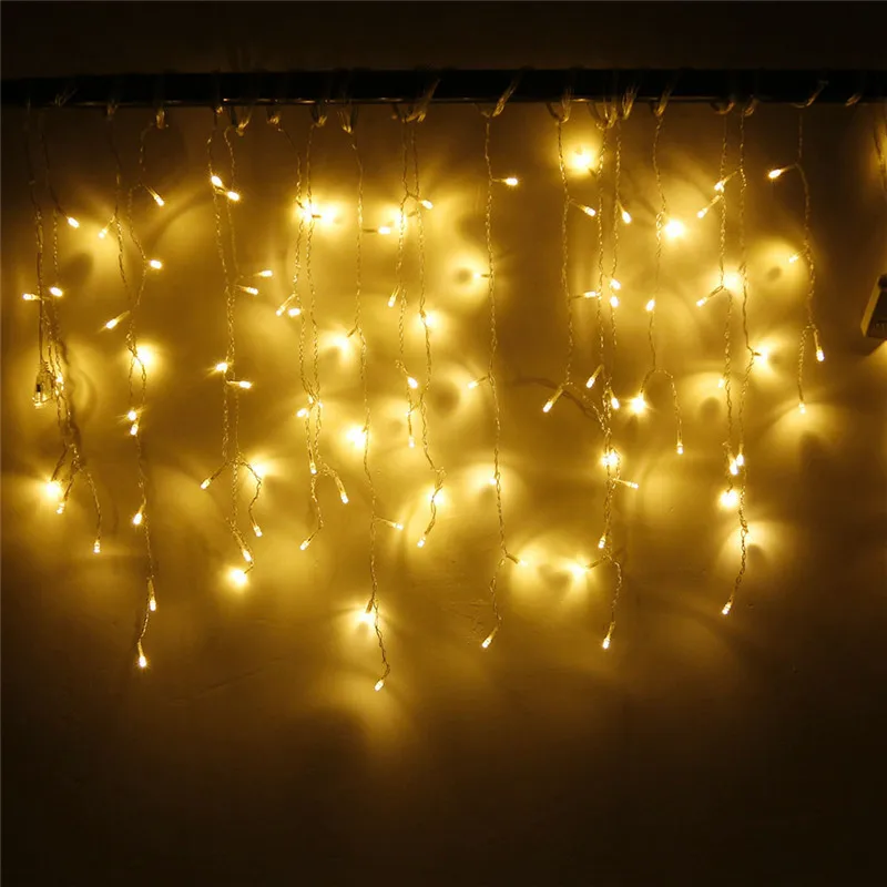Connectable 5M Led Curtain Icicle String Lights led Fairy lights Christmas lamps Icicle Lights Xmas Wedding Party Decoration