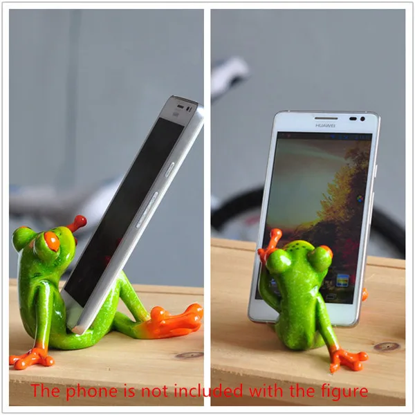 Funny Frog Family Office Styles Resin Toys Figures - 5