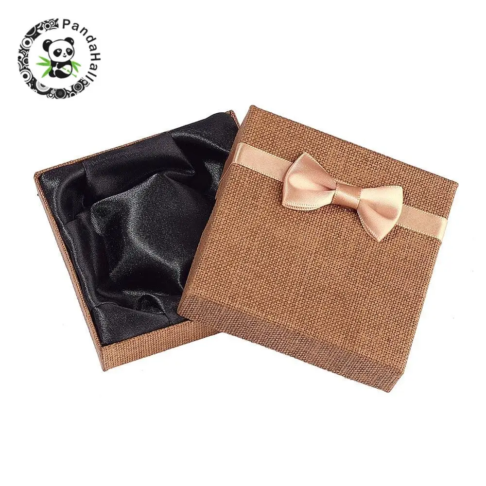 12 шт Квадратные Картонные браслеты, подарочные коробки для упаковки ювелирных изделий и показа случайных цветов, 8,8x8,8x2,2 см