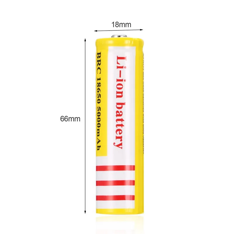 18650 3.7V 5000Mah Li-Ion Rechargeable Li-Ion Battery For Led Flashlight