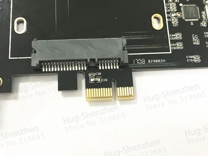 Высокоскоростная карта адаптер DEBROGLIE DB 23561 Dual SATA III к PCIe SSD для 08 12 0 8 10 Бесплатная