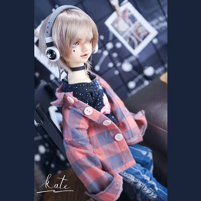 BYBJDHOME 1/3 1/4 BJD кукла унисекс Свободная рубашка Большая одежда в форме Куклы Аксессуары для кукольной одежды реквизит для фотосессии одежда для фотосессии - Цвет: Зеленый