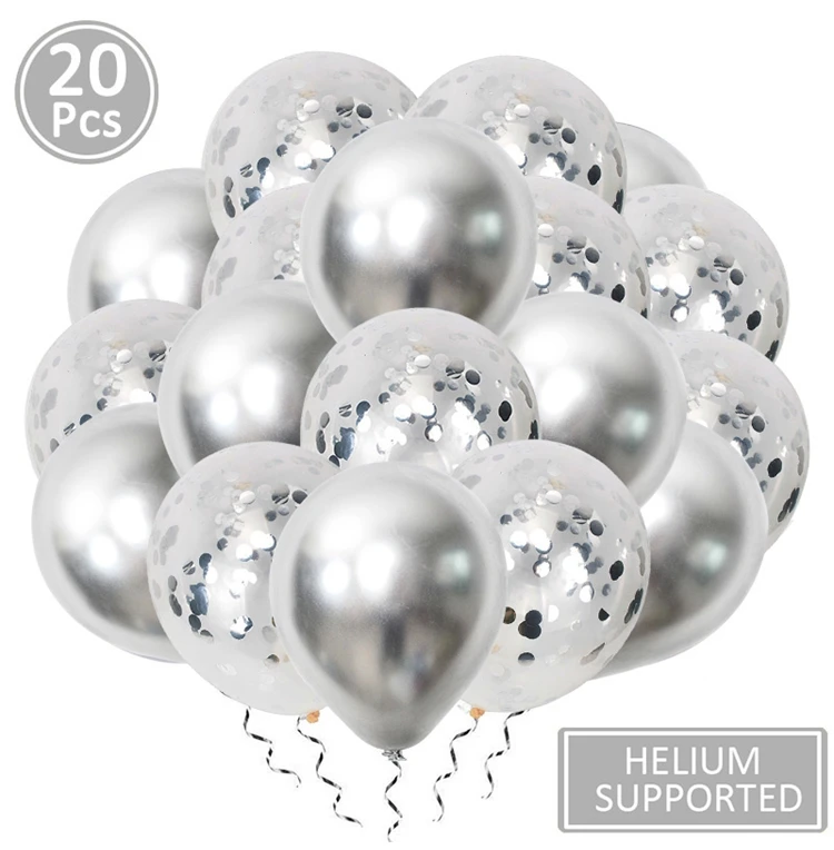 20 штук 12 дюймов металлические шары на день рождения для детей украшения, товары для вечеринки «Единорог», детская одежда с «Холодное сердце» одноразовой посуды