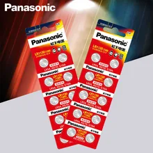 20 штук аккумулятор Panasonic сотовый 1,5 V AG10 LR1130 щелочные батареи кнопки Батарея AG10 389 LR54 SR54 SR1130W 189 LR1130 аккумуляторы таблеточного типа