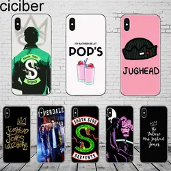 Ciciber Американский ТВ ривердейл Jughead Jones чехол для iphone 6 6 S 7 8 плюс 5 5S SE XS XR XS Max мягкий чехол для телефона ТПУ в виде ракушки Coque