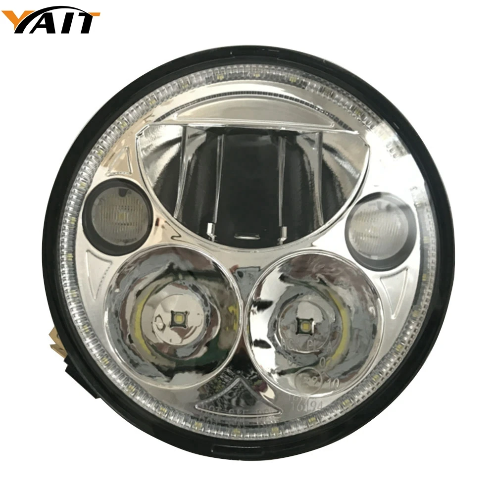 

Yait 5 3/4" / 5.75" LED Projection Daymaker Headlight for Harley Davidson Dyna Sportster 883 72 48 / Indian Scout