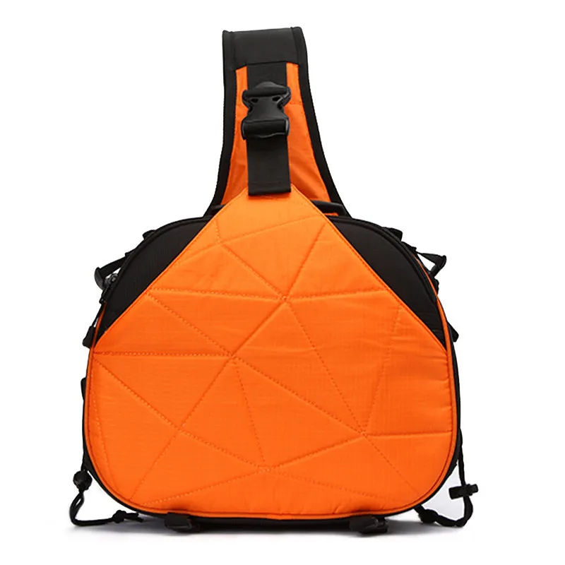DSLR Camera Triangle Sling Shoulder Cross Body Waterproof Soft Padded Men Women Bag Black Orange Case for Canon Nikon Sony SLR DSLR Camera Triangle Sling Shoulder Cross Body Waterproof Soft Padded Men Women Bag Black Orange Case for Canon Nikon Sony SLR