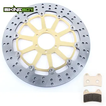 

BIKINGBOY 320mm Front Brake Disc Rotor Disk + Pads for Ducati M Monster 400 01 02 03 04 05 06 MONSTER 600 2000 2001 2002