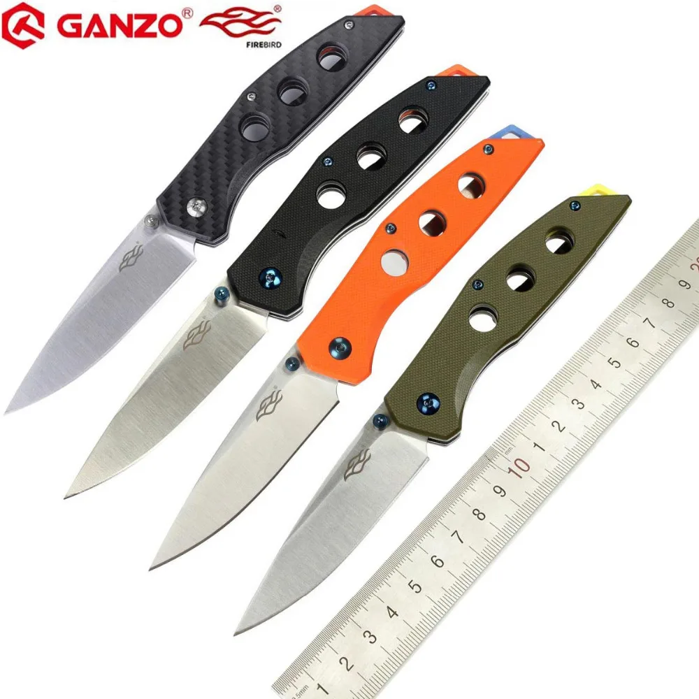 Дешево 58 60HRC Ganzo F7621 440C G10 или углеродного волокна ручки складной Ножи Выживание Отдых на природе инструмент карманный Ножи тактический edc Открытый и...