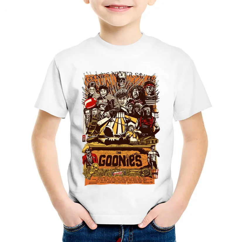 

Fashion Print The Goonies Never Say Die Children T-shirts Kids Astoria Summer T shirt Boys/Girls Casual Tops Baby Clothes,ooo793