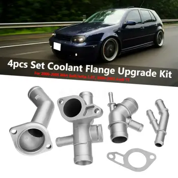 

1 Cooling Hose Flange 1 Coolant T-Fitting 1 ostat Housing Cover Mk4 1.8T 1 Water Distribution Pipe 1 Gasket For Audi TT