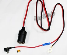 1M 1.5mm2 Car Cigarette Cigar Lighter DC12V  Extension Micro Fuse Tap Holder Lead