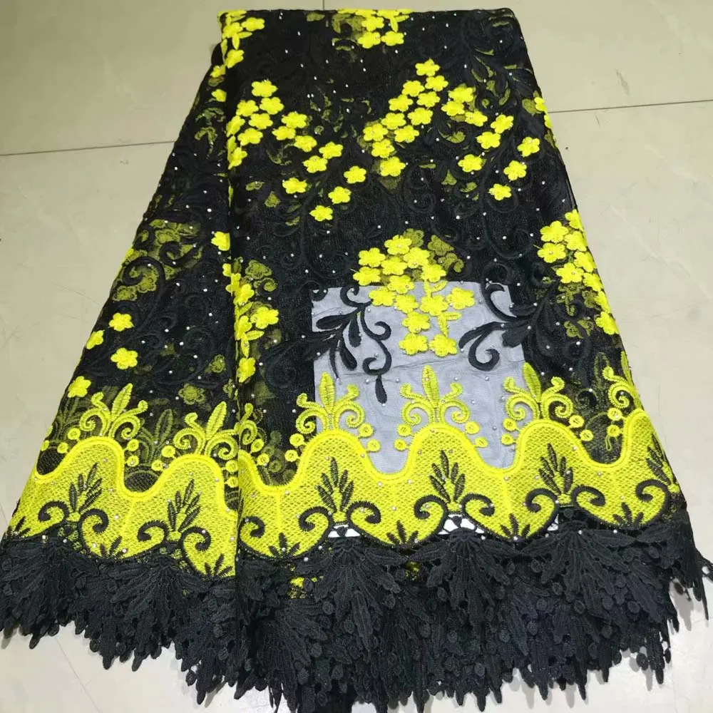 

2019 Latest French Nigerian Lace Fabrics High Quality Tulle African Laces Fabric Wedding African French Tulle Lace