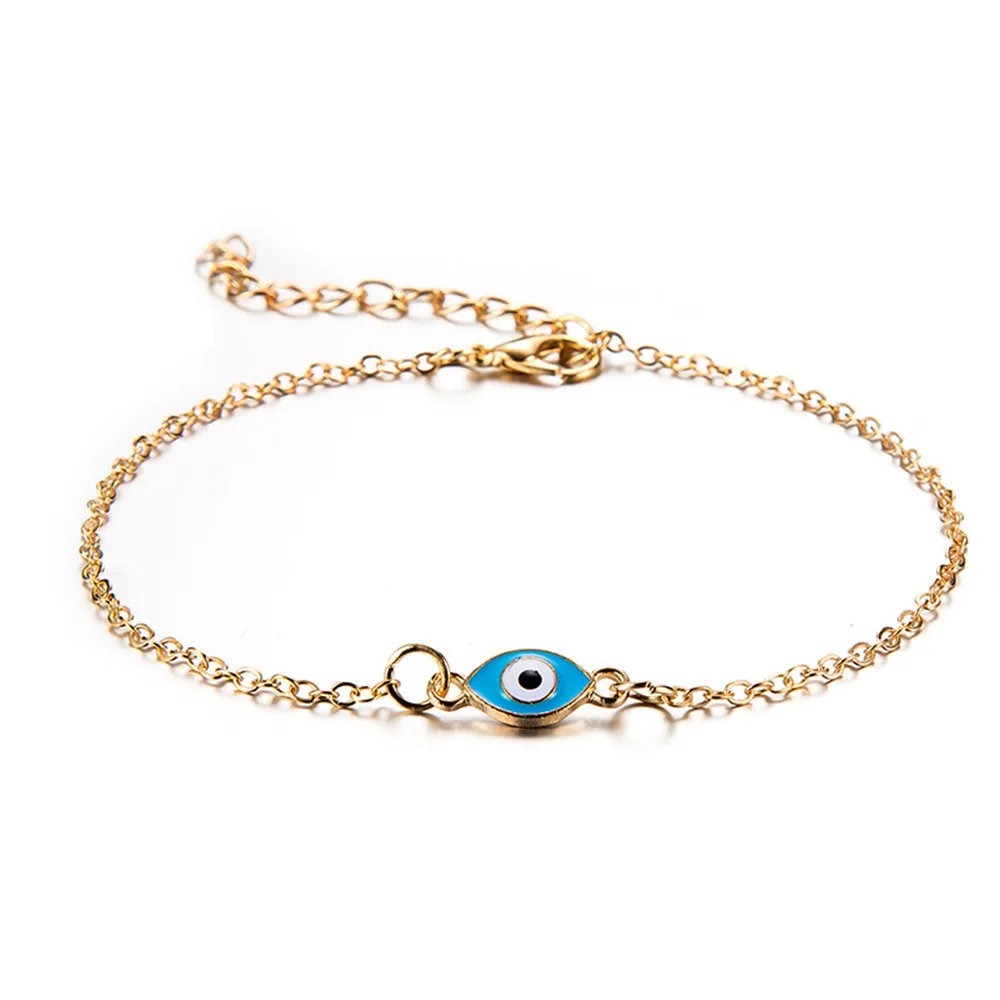 MLING модный браслет в форме глаз для женщин Золотой цветной многослойный Стразы браслет ювелирные изделия