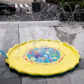 

39 Inches Summer Play Water Games Toy Lawn Inflatable Sprinkler Cushionfor Kids Baby