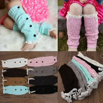 

Kids Baby Girls Cute Knitted Lace Frills Leg Warmers Warmer Legs Cotton Casual Winter Baby Socks