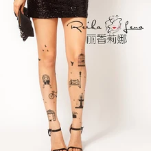 Милые колготки в стиле «лолита» для принцесс; тонкие колготки с принтом «Love of literature and art»; LKW92