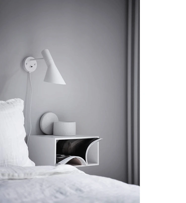 Постсовременный Ретро настенный светильник минималистичный скандинавский гостиничный промышленный светодиодный настенный светильник прикроватная гостиная спальня маленькая настенная лампа винтажная
