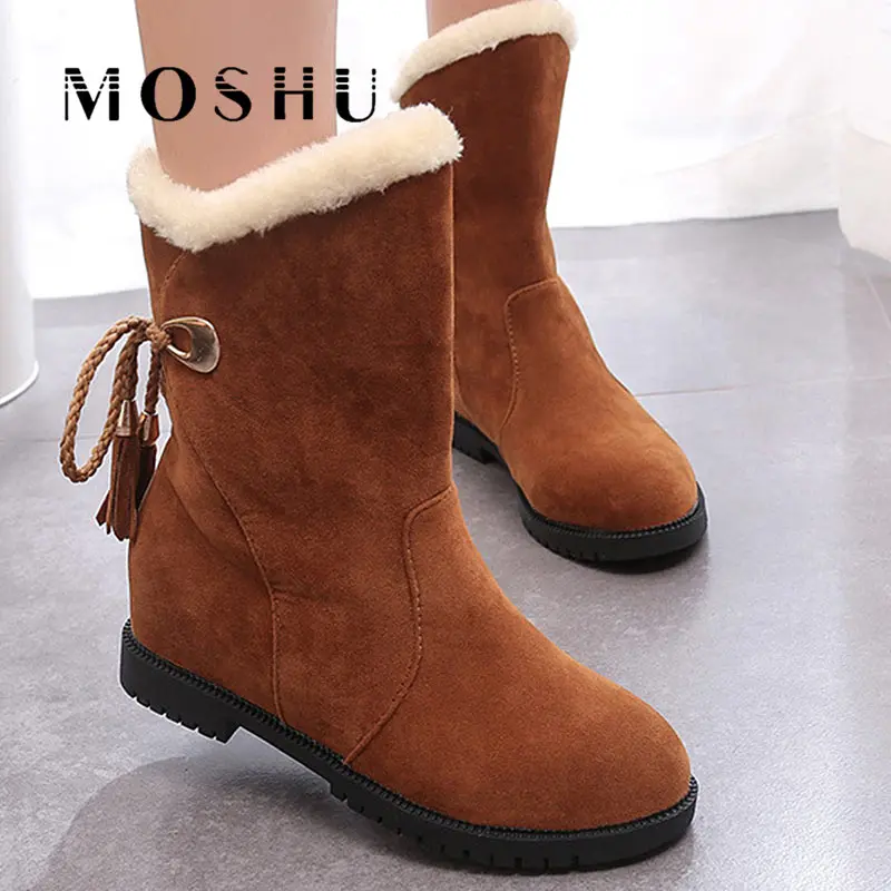 

Winter Women Down Boots Fashion Girls Ankle Snow Boots Anti Slip Ladies Plush Insole Shoes For Woman Warm Fur Botas Mujer