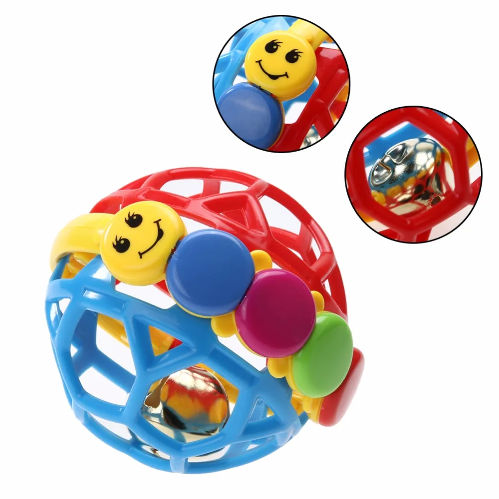 

Baby Little Loud Bell Ball Toy Rattles Infant Intelligence Development Toys Baby Activity Grasping Bouncing Hand Bell Rattle Toy